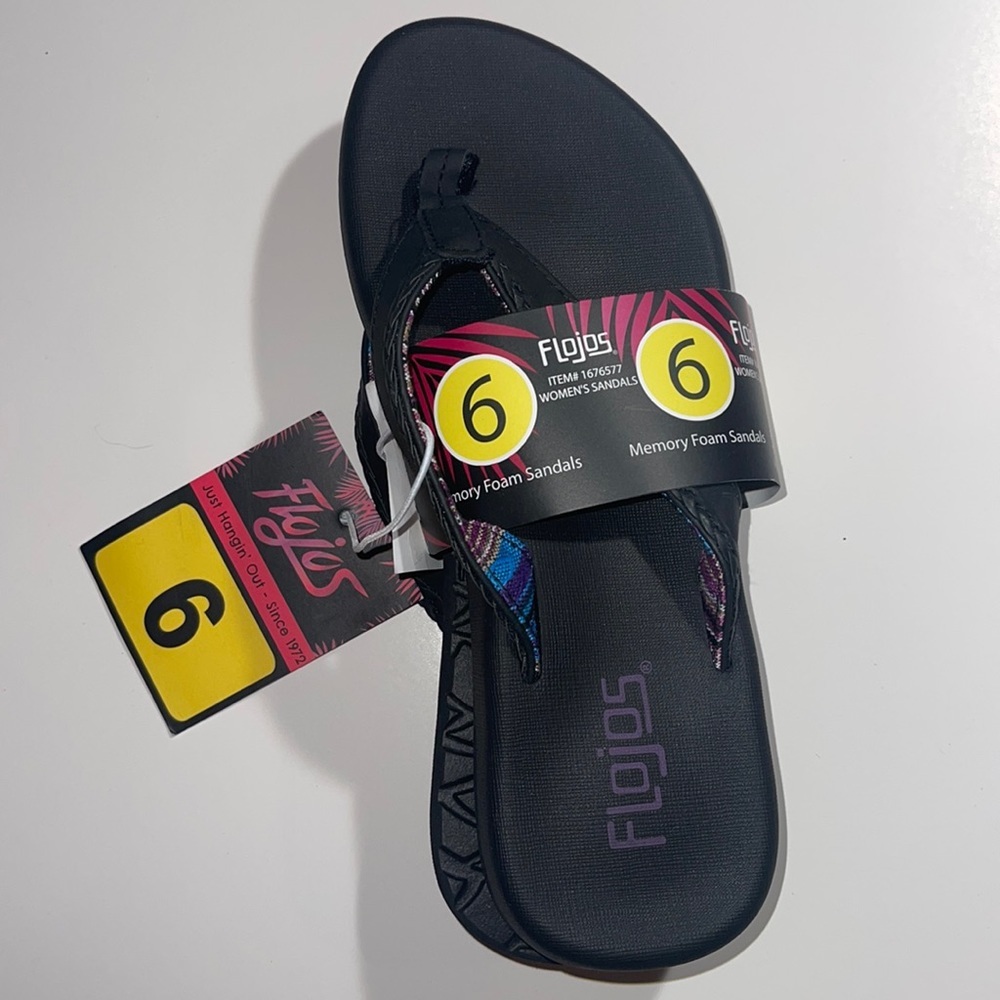 Flojos Ladies's Maddy Flip Flop Sandal Size 6